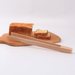 Bamboo Wood Food Tongs