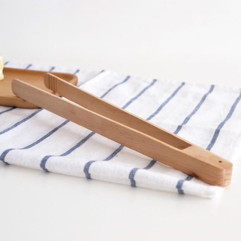 Bamboo Wood Food Tongs